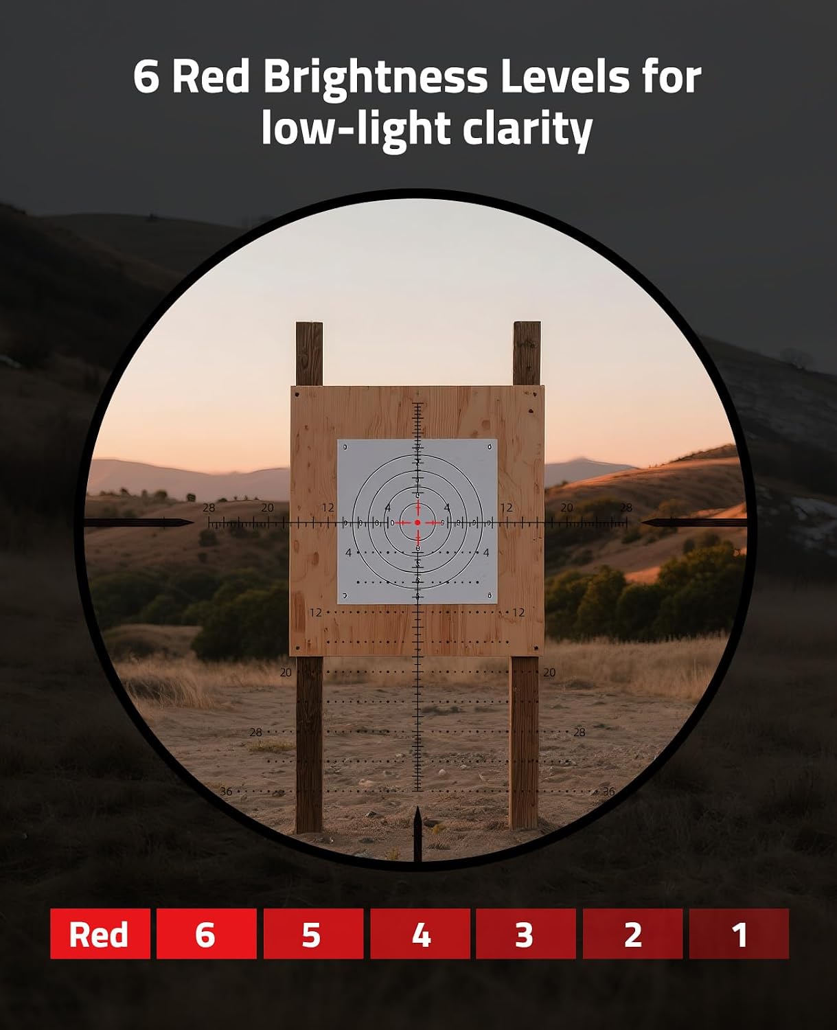 EZshoot FFP Rifle Scope with Zero Stop, MOA Illuminated Reticle, Parallax Adjustment, 30mm Tube Long Range Scope for Hunting, First Focal Plane Riflescope