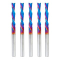Amana Tool 46502-K-5 5-Pack SC Spektra Extreme Tool Life Coated Spiral Plunge 1/4 Dia x 1-1/2 CH x 1/4 SHK 3-1/2 Inch Long Down-Cut Router Bits