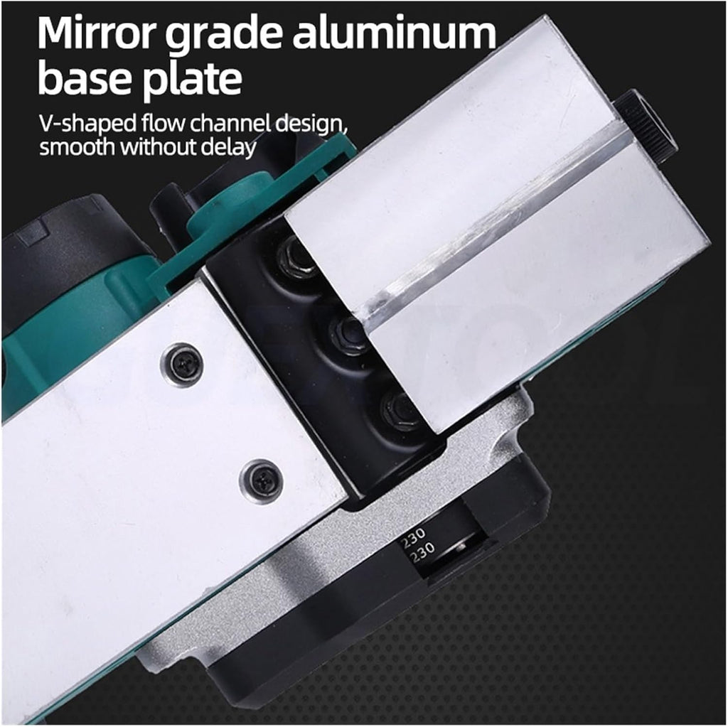 Handheld Electric Planer Cordless Wood Planing Mac Cordless Electric Hand Planer Home DIY Furniture Cutting Tool Router Trimmer Power Planer For Woodworking Fit 18V Batterying