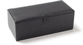 Leatherology Black Onyx Watch & Bracelet Box – Full Grain Leather Jewelry Organizer with 4 Microsuede-Lined Compartments, Removable Cushions & Snap Closure – Storage for Watches and Accessories