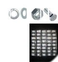 Grade 5 Fine Thread Bolt Nut & Washer Assortment 1/4-28 5/16-24 3/8-24 1/2-20 Hardware Fastener Kit Set RV9319S