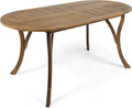 Christopher Knight Home Baia Outdoor 70' Oval Acacia Wood Dining Table, Teak