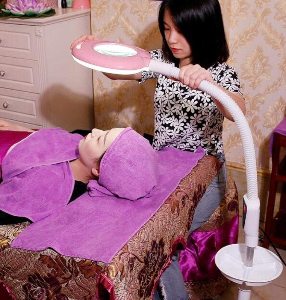 Magnifying Glass,Magnifying Magnifier Lamp 360° Rotatable Floor Standing Magnifying Lamp with 20X Light Spa Beauty Tattoo,Pink A/A