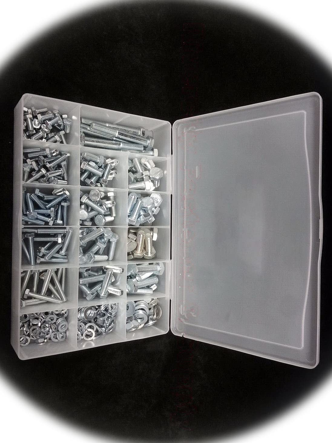 Metric Grade 10.9 Bolt, NUT & Washer Assortment with NYLOK Lock Nuts 364 Pieces Multi-Purpose Comprehensive Hardware Fastener Assortment Kit Cit01227Riv