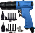 Air Rivet Nut Tool Kit, Pneumatic Pull Nut Setter with M6, M8 Mandrels for Sheet Metal Fastening Threaded Insert Installation