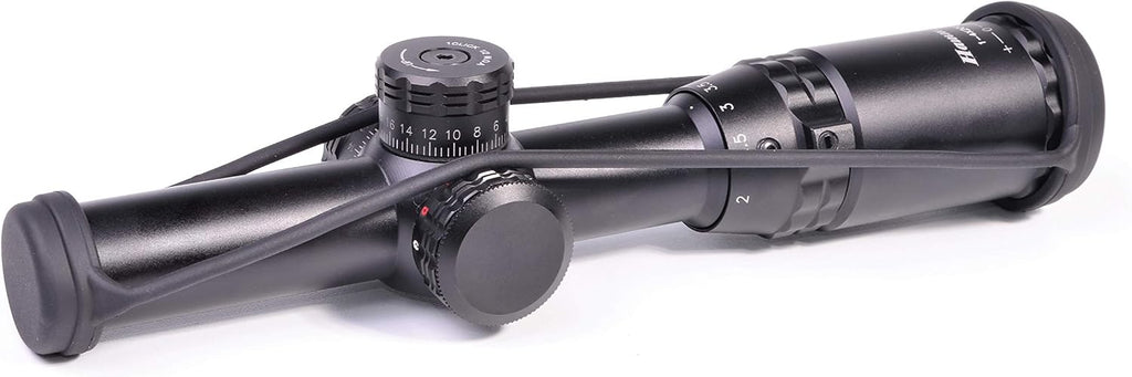 Hammers Lightweight Lever Action Rifle Scope 1-4x20 w/Illuminated Etched Glass Hog Pig Reticle 1inch Tube Weaver Rings Finger Adjustable Lockable Turret Screw Speed Lever