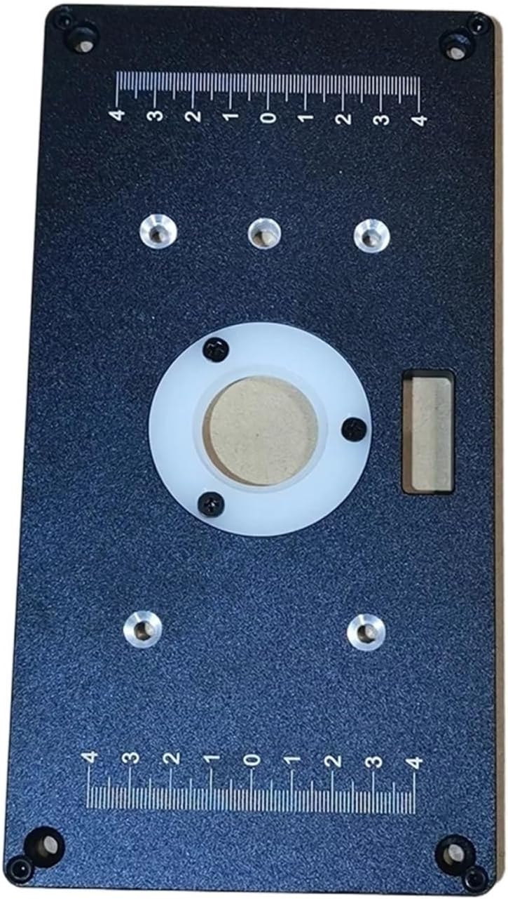 NURII Trimming Machine Router Table Insert Plate, Lift Refit Aluminum Flip for Woodworking Work Plunge Router Base