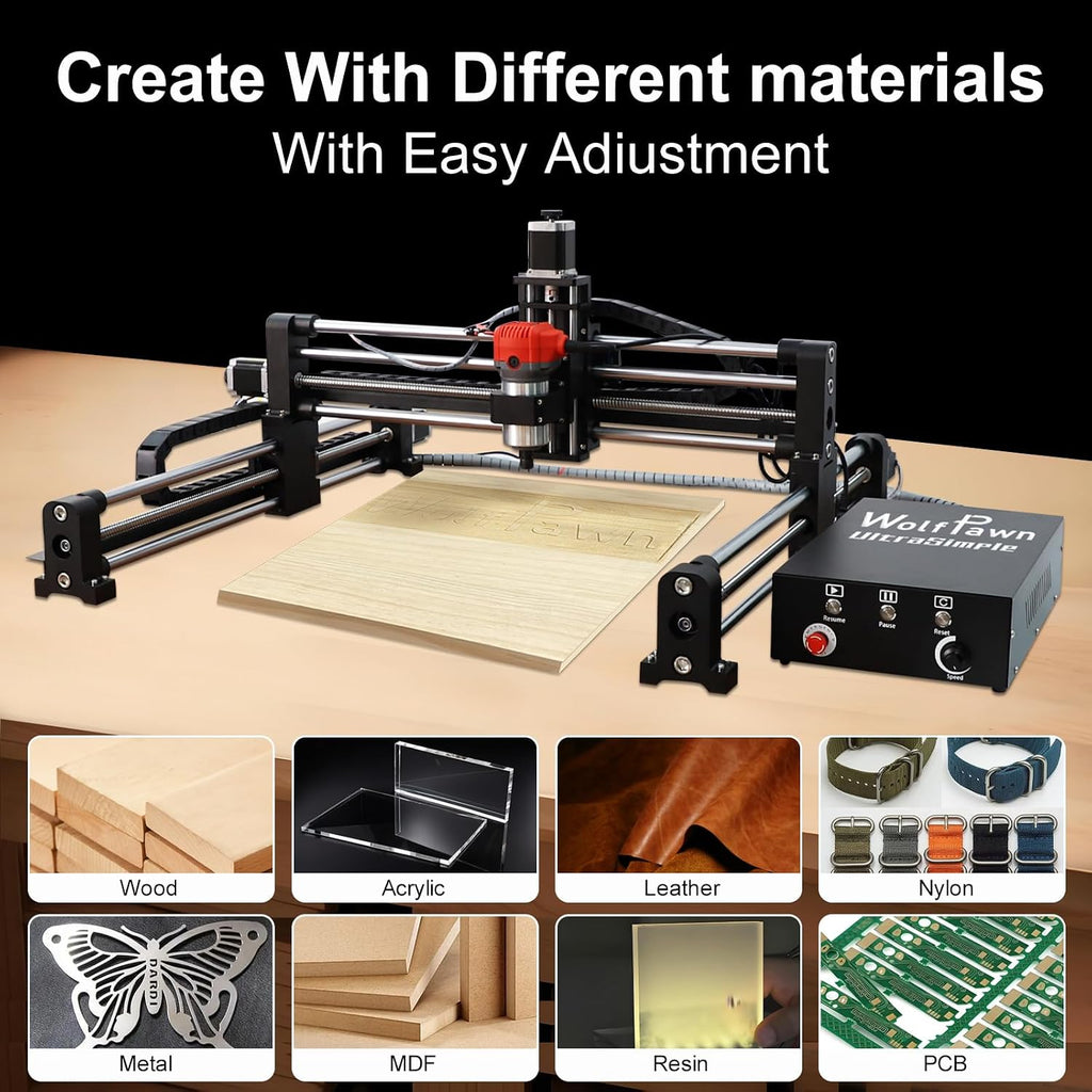 Upgraded CNC Router Machine,3-Axis Grbl Conrol Milling Machine for Wood Acrylic Aluminum,Engraving Milling Machine for Wood Aluminum Cutting to Linear Rails (Style - A, 23.6in)