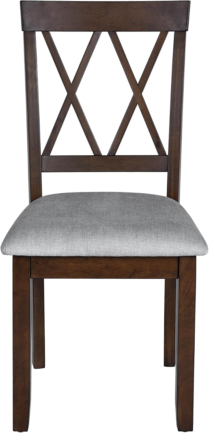 LUMISOL 3 Piece Drop Leaf Dining Table Set with 2 Chairs, Solid Wood Extensible Counter Height Bar Table Set for Small Places, Brown