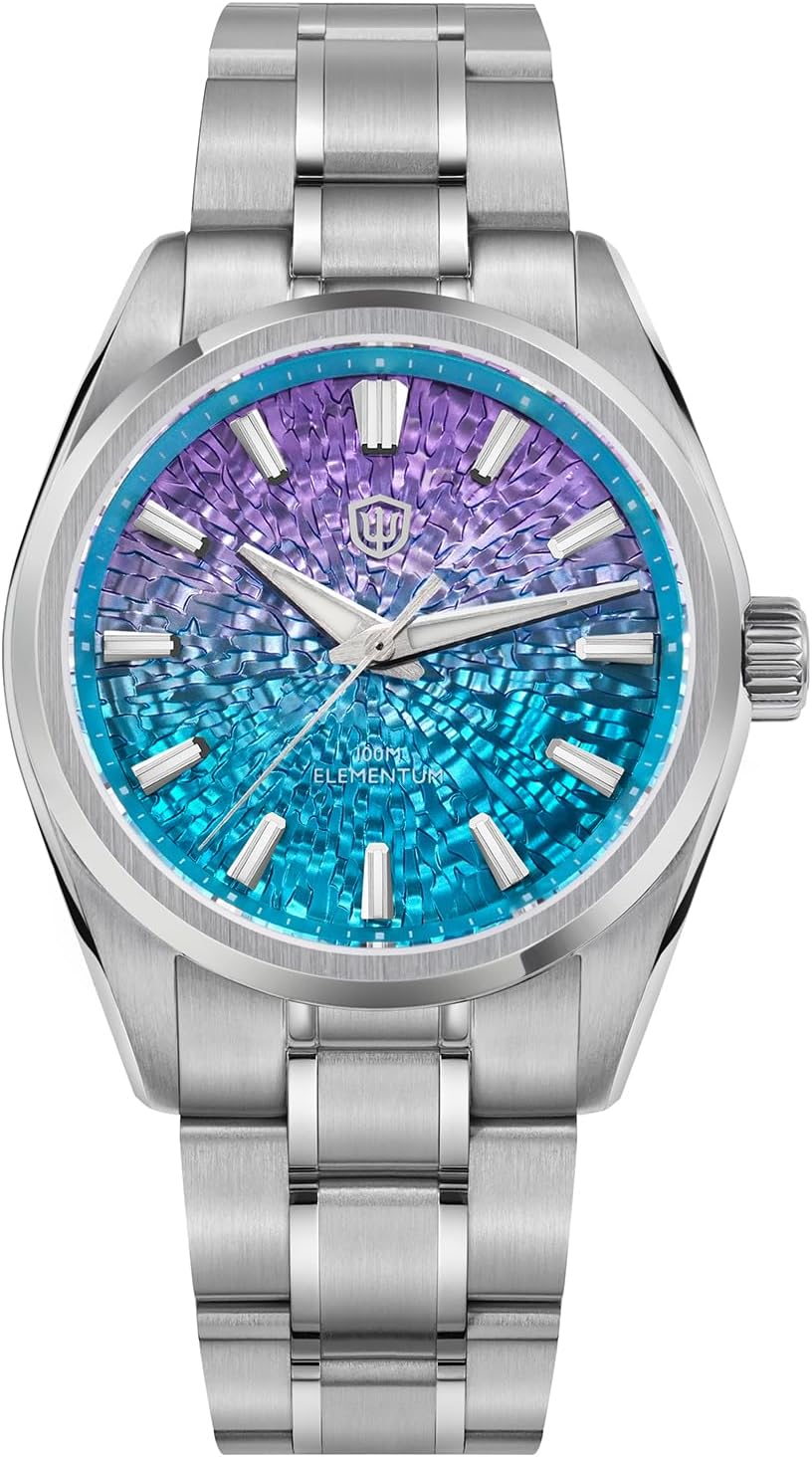 watchdives WD0003C Elementum Original Design Men Watch VH31 Sweep Second Quartz Watch 36mm Sapphire Crystal Luxury Wristwatch 100m Waterproof