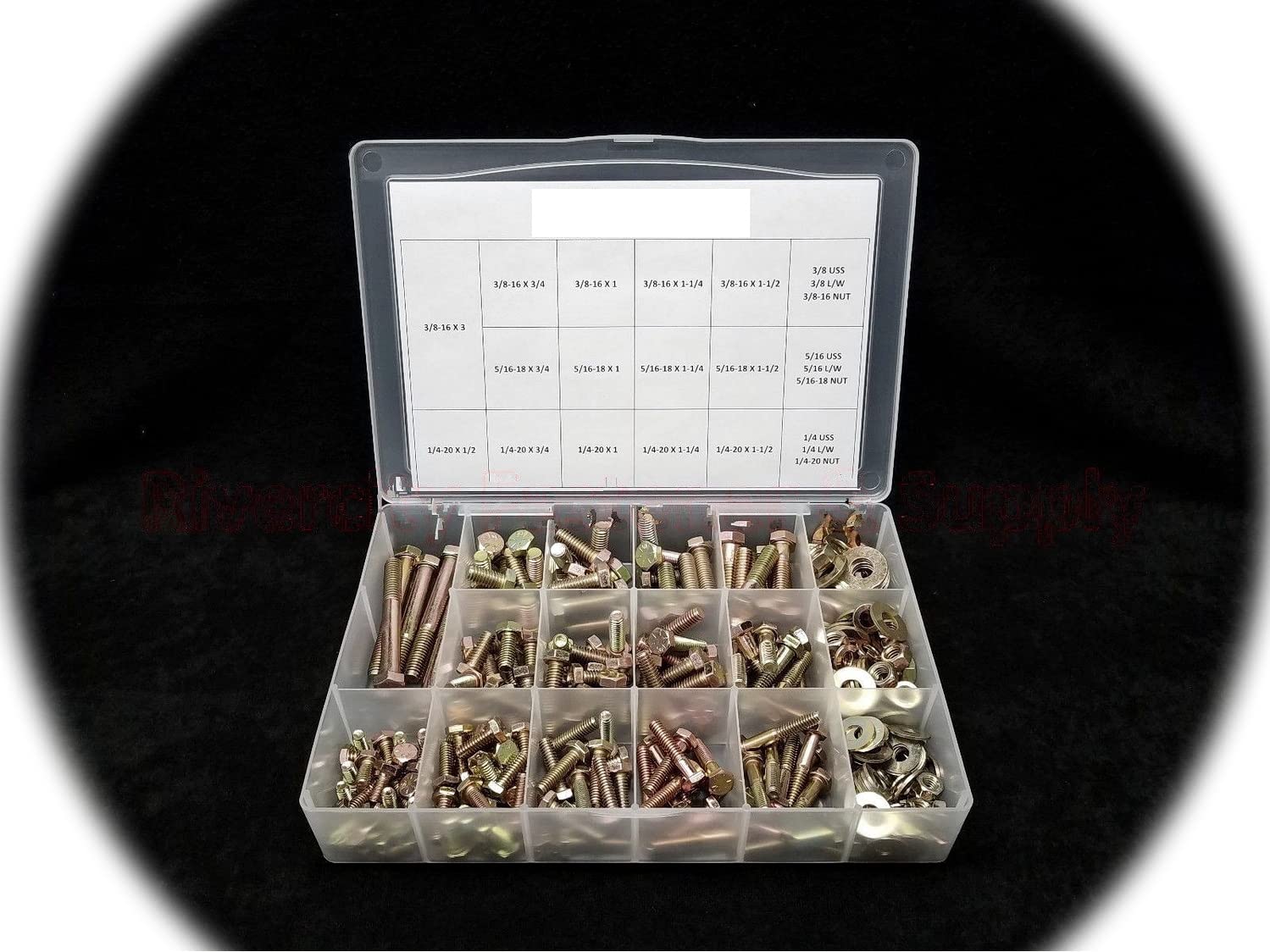 Grade 8 nuts, bolts & washers assortment Fine & Coarse thread Metric & Inch Hardware Fastener Kit Set RV9427S