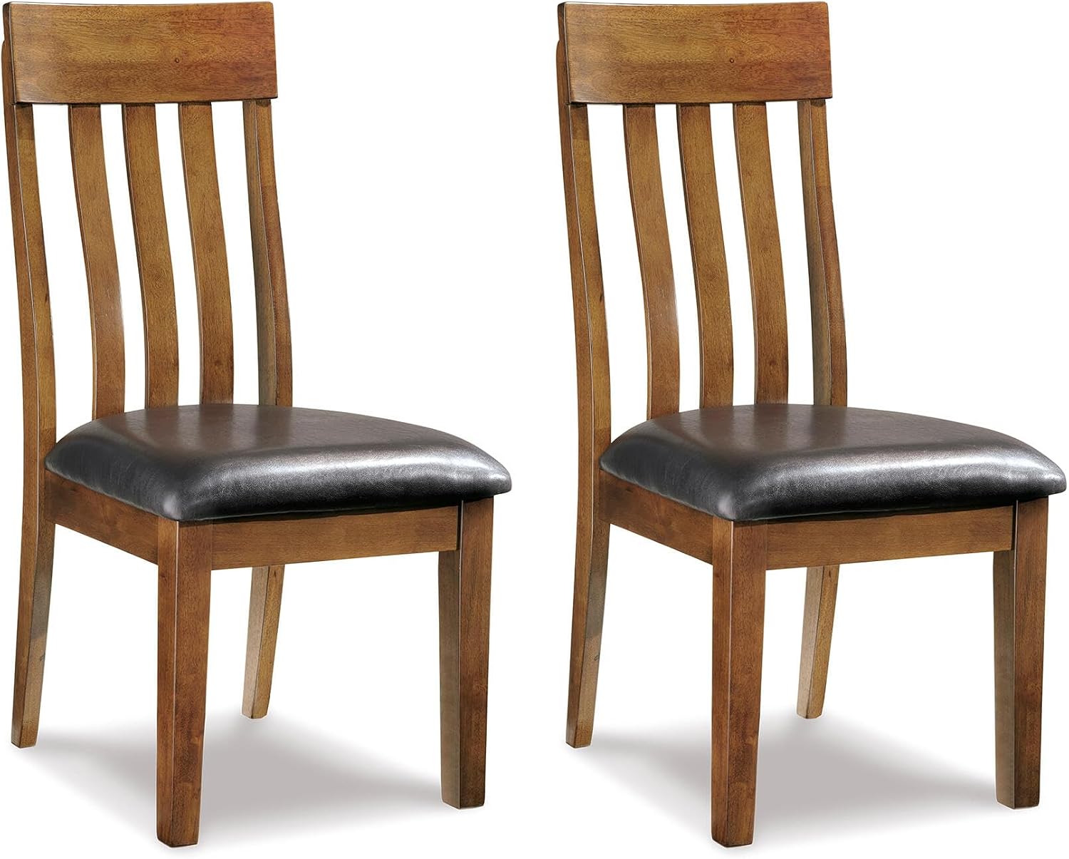 Signature Design by Ashley Ralene Rake Back 19' Dining Room Chair 2 Count, Medium Brown