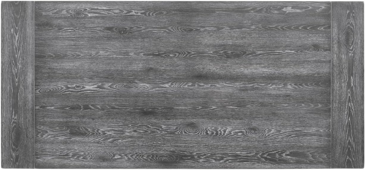 88'' Rectangular Dining Table Rustic Wood Kitchen Dinner Table, Retro Modern Mid-Century Style, Gray