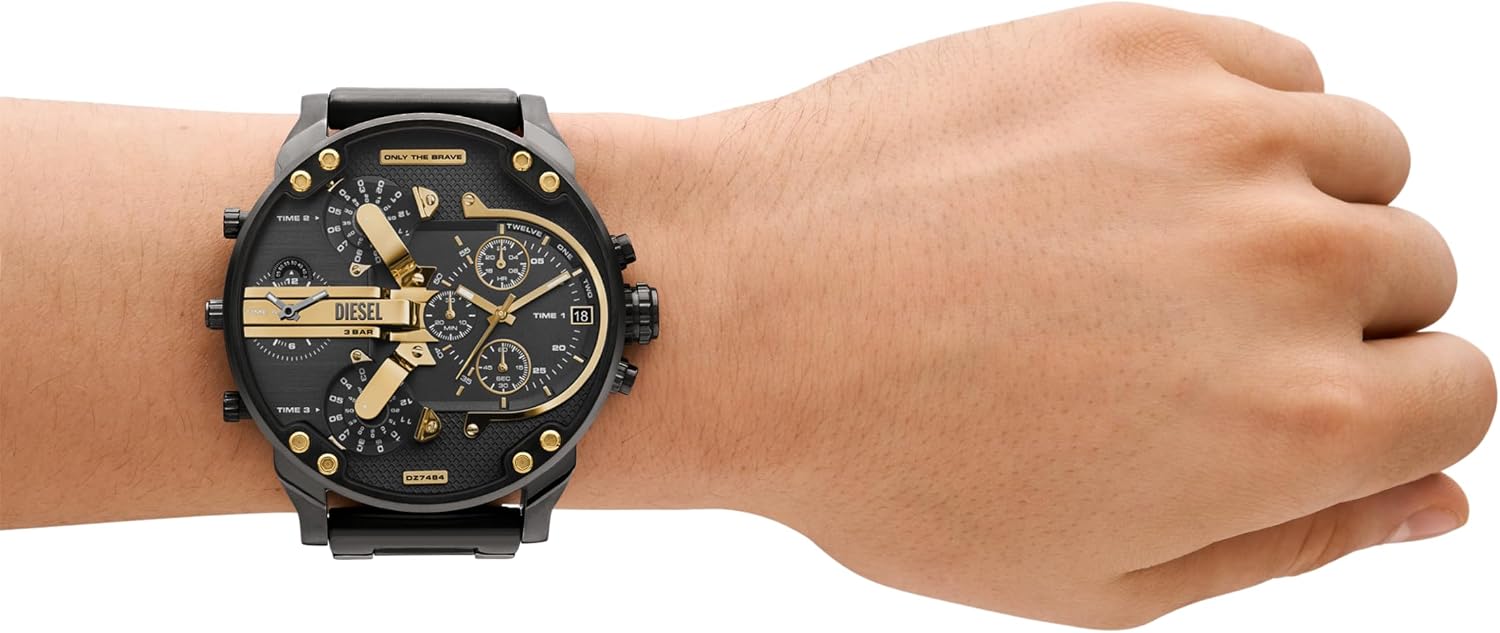 Diesel Mr. Daddy 2.0 Men's Watch, Stainless Steel Chronograph Sports Watch for Men