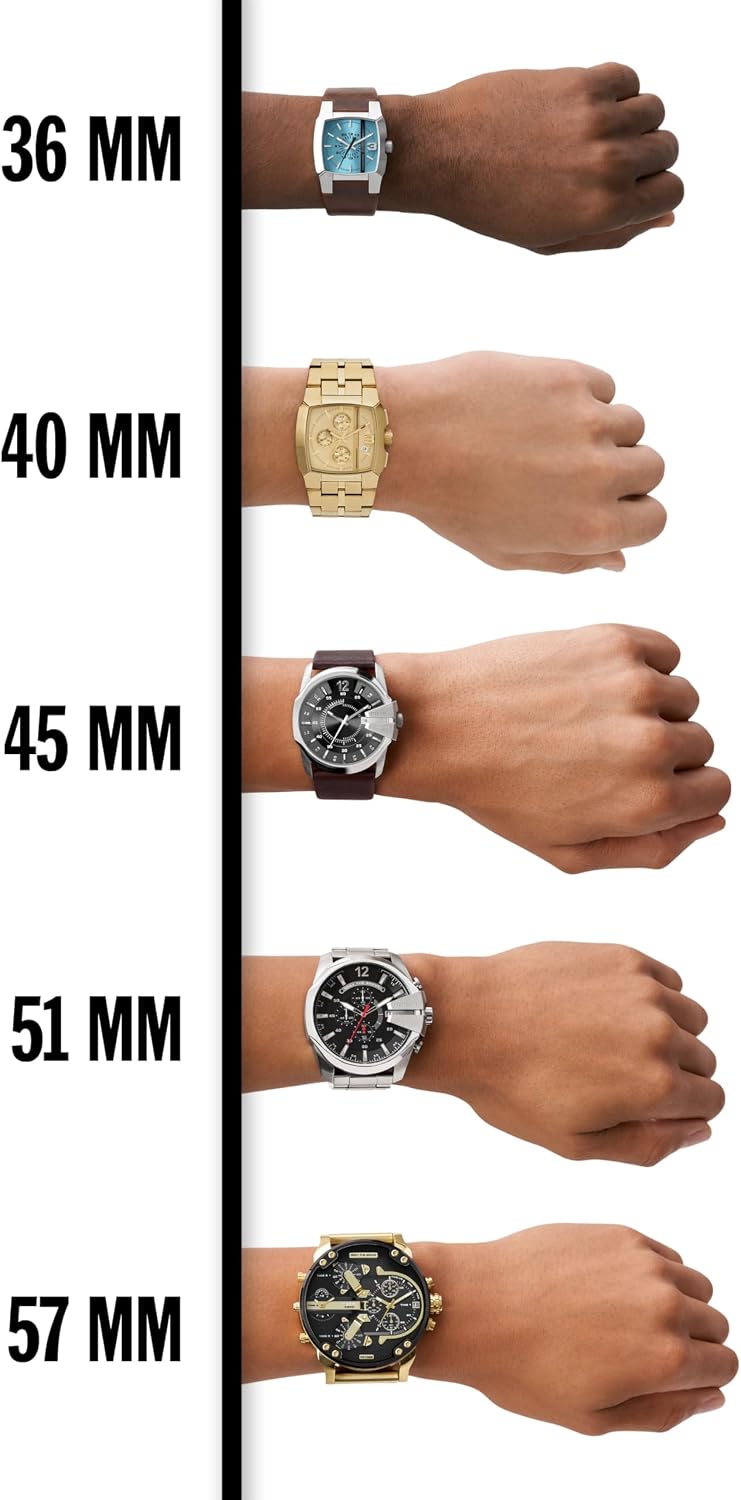 Diesel Mr. Daddy 2.0 Men's Watch, Stainless Steel Chronograph Sports Watch for Men