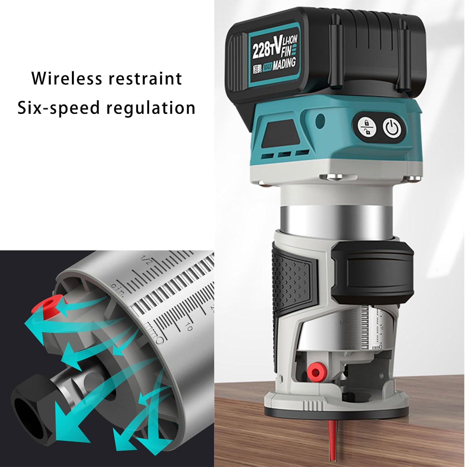 Portable Brushless Electric Routers Tool with Ergonomic Grip High Efficiency Engraving Machine for Accuracy Woodworking Workshop Grade Milling Cutter