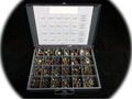 Grade 8 Bolt, Nut & Washer Assortment 490 pcs Yellow/Gold Zinc Plated Finish Hardware Fastener Kit Set RV9002S