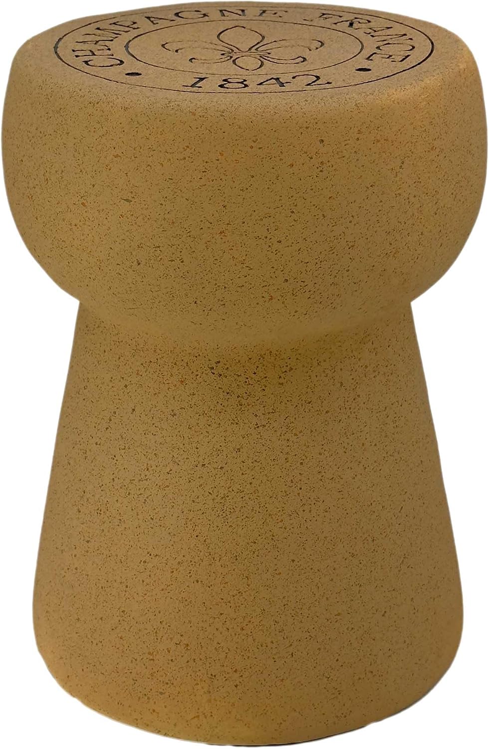 Galt International 18' Champagne Cork Stool Side Table | Sparkling Wine Cork Accent Table Cute Fantasy Fun Eclectic Home Decor Resin