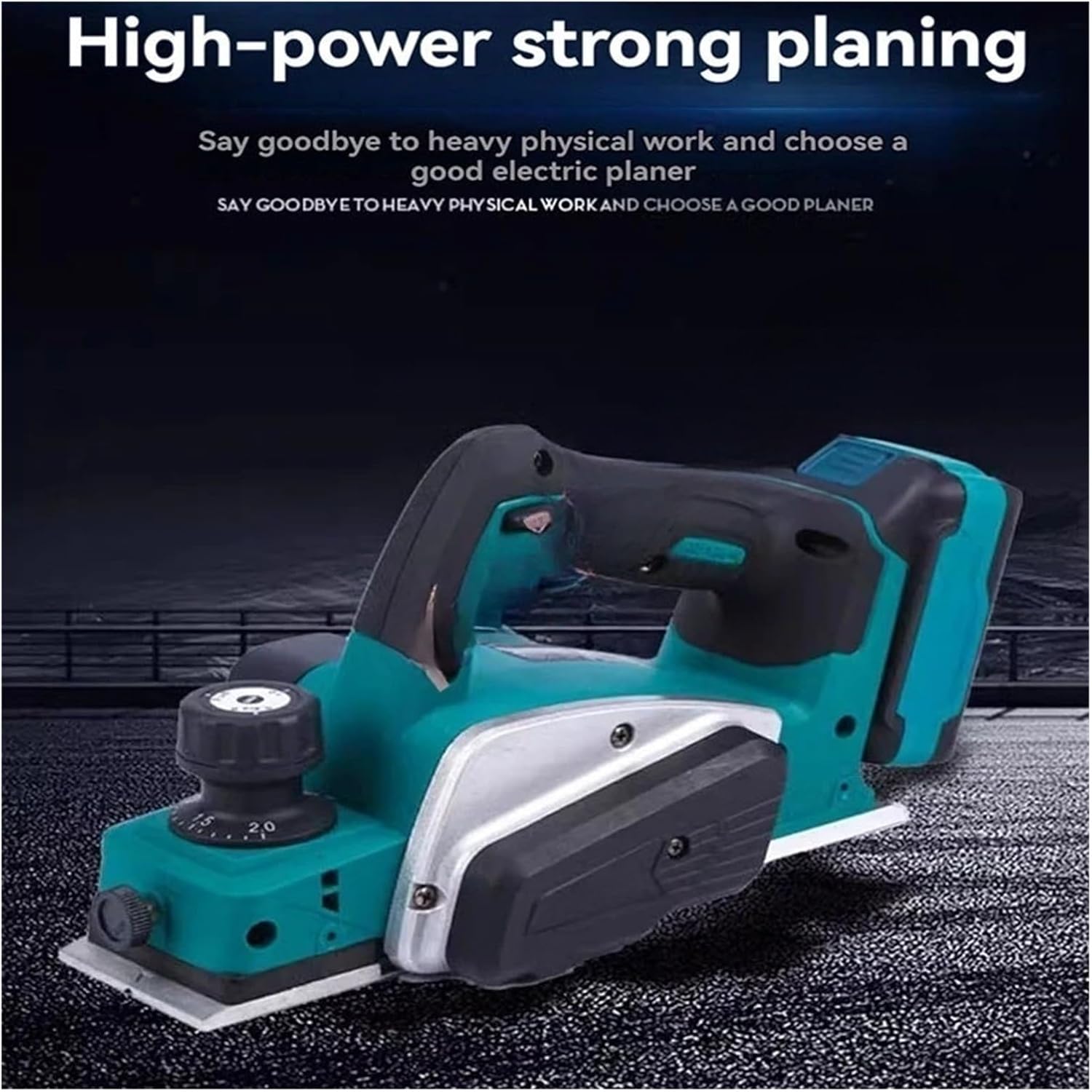 Handheld Electric Planer Cordless Wood Planing Mac 15000RPM Rechargeable Electric Planer Brushless Electric Router Trimmer Wood Cutting Tool Woodworking