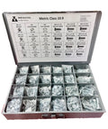 1,260 Piece Metric Class 10.9 Nut Bolt Hex Bolt Hex Head Cap Screw & Washer Assortment with Metal Drawer - M6 M8 M10 M12