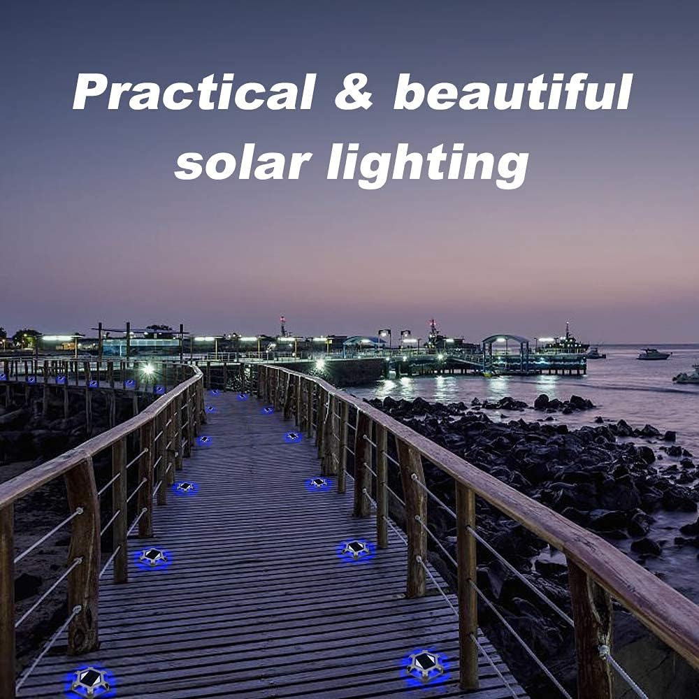 VOLISUN 16 Pack, Solar Driveway Dock Deck Lights