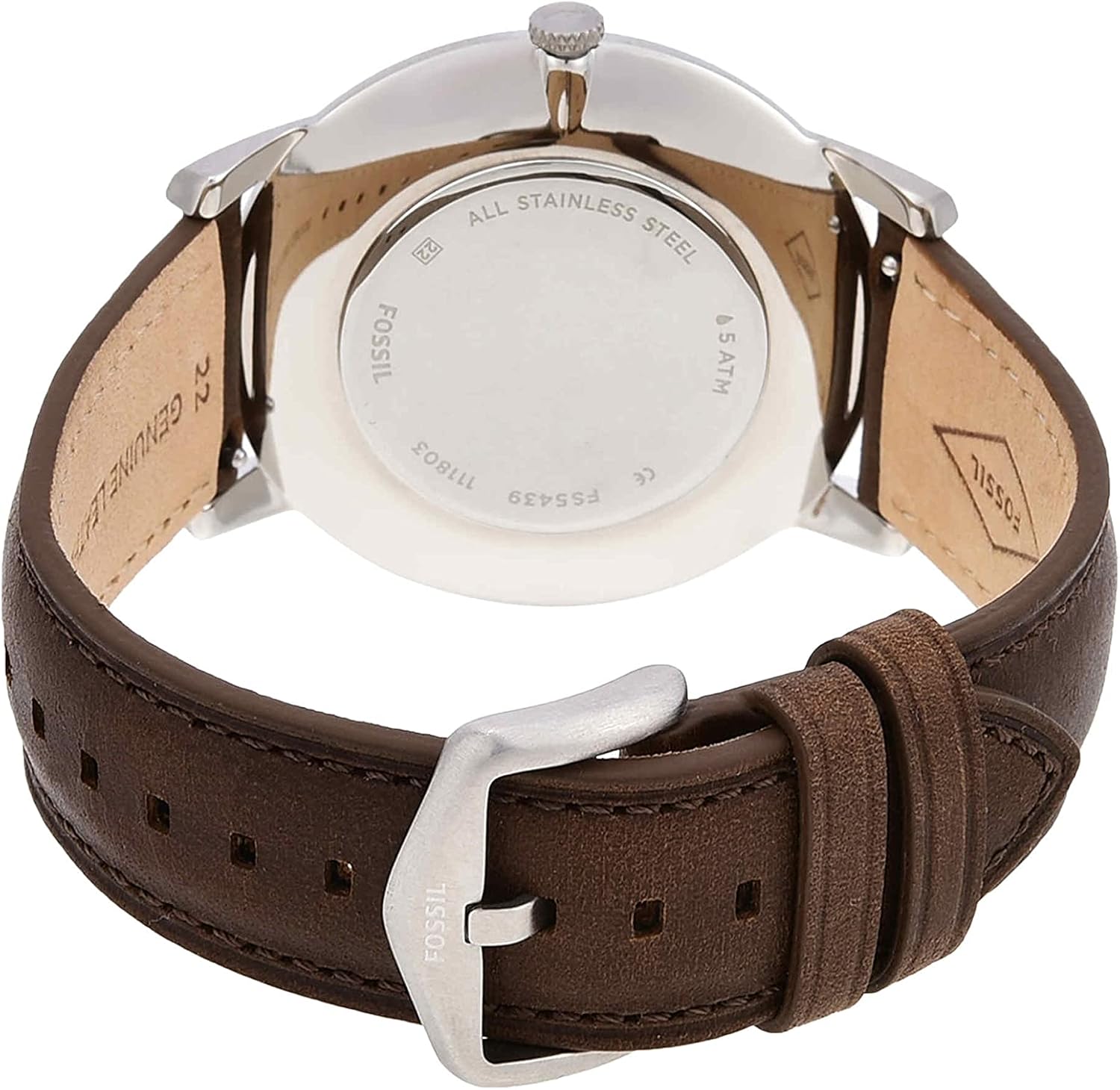 Fossil Men's Minimalist Quartz Stainless Steel Three-Hand Watch for Men