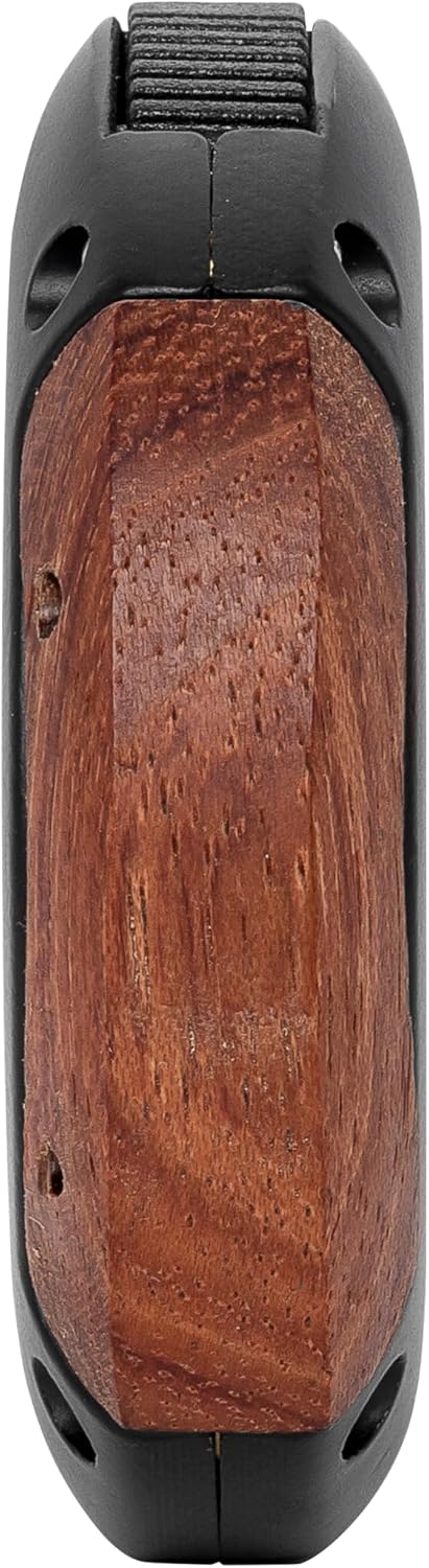XIKAR XO Double Guillotine Cigar Cutter, Black & Redwood – Dual Stainless Steel Blades, 64 Ring Gauge, Round Aluminum Body, Precision Cigar Cutting, Spring-Loaded Release, Premium Cutter for Cigar Aficionados