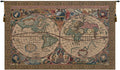 C Charlotte Home Furnishings Inc Map Mercator Belgian Tapestry Wall Hanging | Viscose Cotton and Polyester Blend Wall Art | 22 in. x 33 in | Home Decor Accents