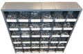 M&M Fasteners 2,510 Piece Stainless Steel 18-8 Coarse Thread Nut Bolt Hex Bolt & Washer Assortment Kit with 36-Compartment Metal Bolt Bin