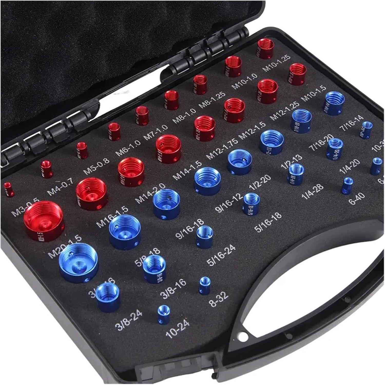 VARNOK Nut and Bolt Thread Checker A96I - Nut and Bolt Thread Checker and Metric Nut and Bolt Identification Gauge Set, 36 Male/Female Nut and Bolt Size Gauges