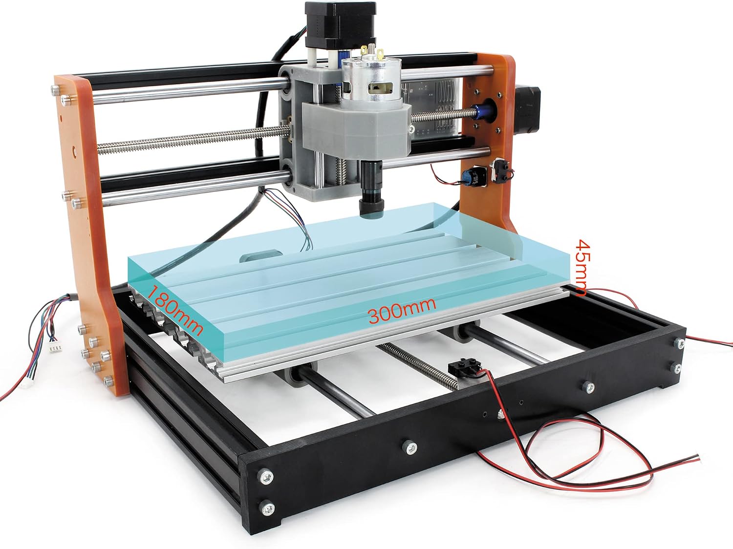 RATTMMOTOR Upgrade 3018-PRO CNC Wood Router Machine Kit 3 Axis GRBL DIY Mini CNC Engraver Milling Machine+Emergency Stop and Limit Switch for Cutting Plastic Acrylic PVC PCB Wood