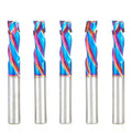 Amana Tool Spektra Extreme Tool Life Coated CNC Compression Spiral Router Bit, 46010-K-5, 5-Pack, 3/8 D x 1-1/8 CH x 3/8 Shank x 3 Inch L 3 Flute