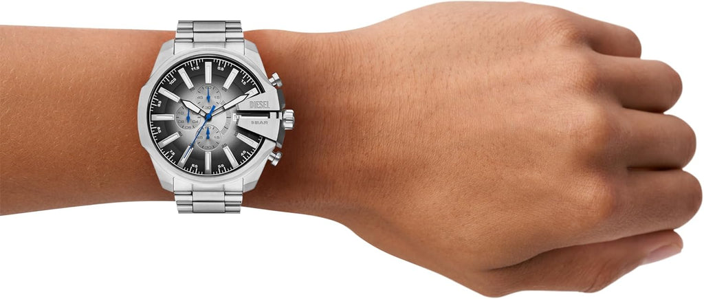 Diesel Mega Chief Watch for Men, Chronograph Men's Watch