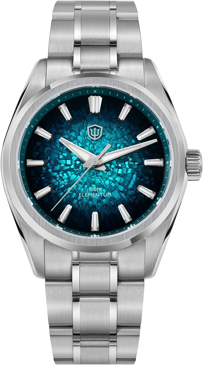 watchdives WD0003C Elementum Original Design Men Watch VH31 Sweep Second Quartz Watch 36mm Sapphire Crystal Luxury Wristwatch 100m Waterproof