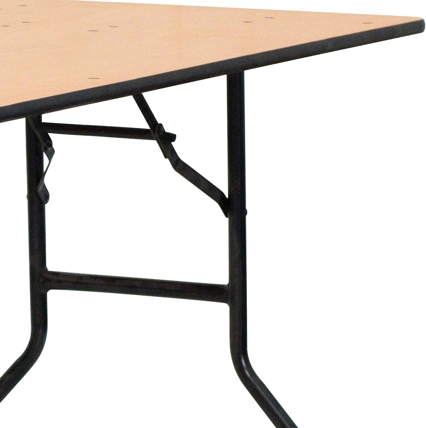 Flash Furniture Gael 6' Wood Folding Training and Event Table, Rectangular Folding Training Table with Smooth Clear Coated Finished Top, Natural