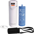 4AllFamily Nomad Big PRO Insulin Cooler Travel Case – 52H Medication Cooler for Travel with Digital Temperature Display – Insulin Pen Cold Case with Medicine Bag & Reusable Big Blue Thermo - White