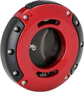 Xikar XO Double Guillotine Cigar Cutter, Dual Stainless Steel Blades, 64 RG, Black Blades (Black and Red)