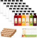 BAKHUK 2052pcs 16oz Empty Plastic Juice Bottles with Caps, Plastic Water Bottles with lids, Reusable Clear Bulk Beverage Containers for Juice, Milk and Other Beverages