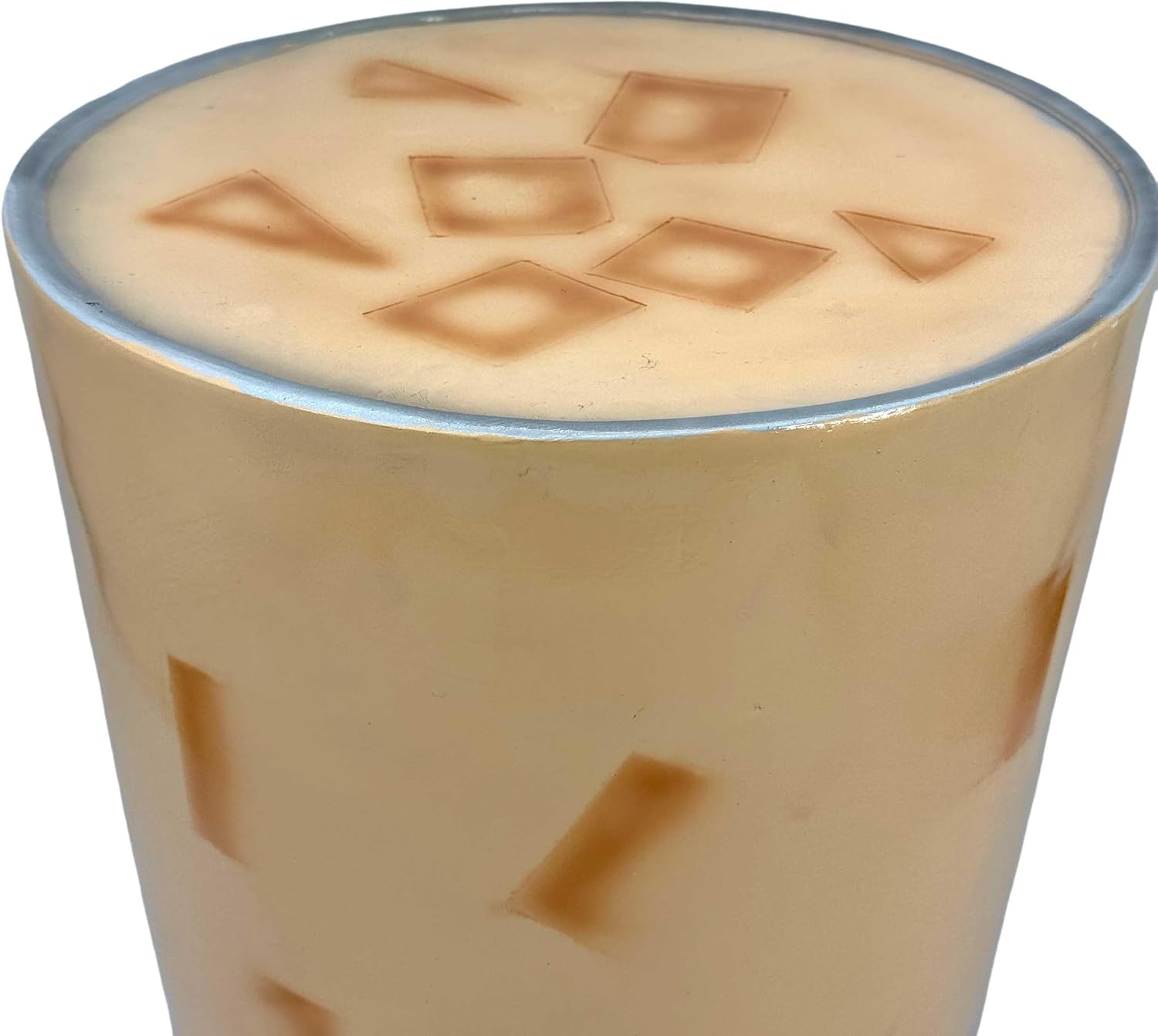 Galt International 18' Boba Milk Tea Stool Side Table | Asian Bubble Tea Boba Accent Table Cute Fantasy Fun Eclectic Home Decor Resin