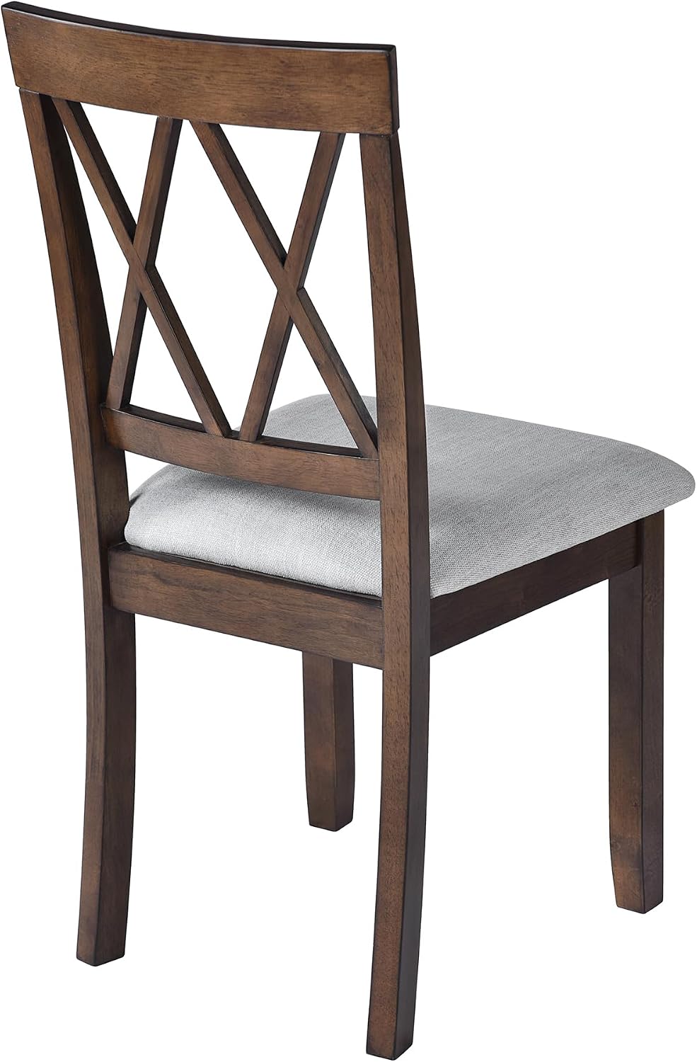 LUMISOL 3 Piece Drop Leaf Dining Table Set with 2 Chairs, Solid Wood Extensible Counter Height Bar Table Set for Small Places, Brown
