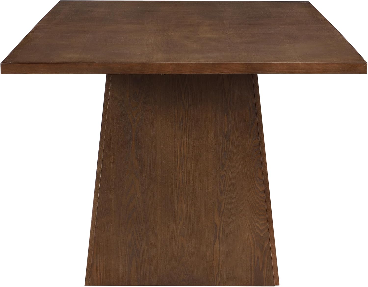 Christopher Knight Home Coadz 82 inch Wooden Dining Table, Modern Rectangular Kitchen Dinner Table for 6-8 People, Pedestal Wooden Dining Furniture for Kitchen Office Conference Room, Walnut Brown