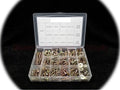 Grade 8 Nuts, Bolts, Hex Head Cap Screws, Washer Assortment Fine & Coarse Thread Hardware Fastener Kit Set RV9385S