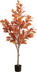 Nearly Natural 5ft. Autumn Oak Artificial Fall Tree