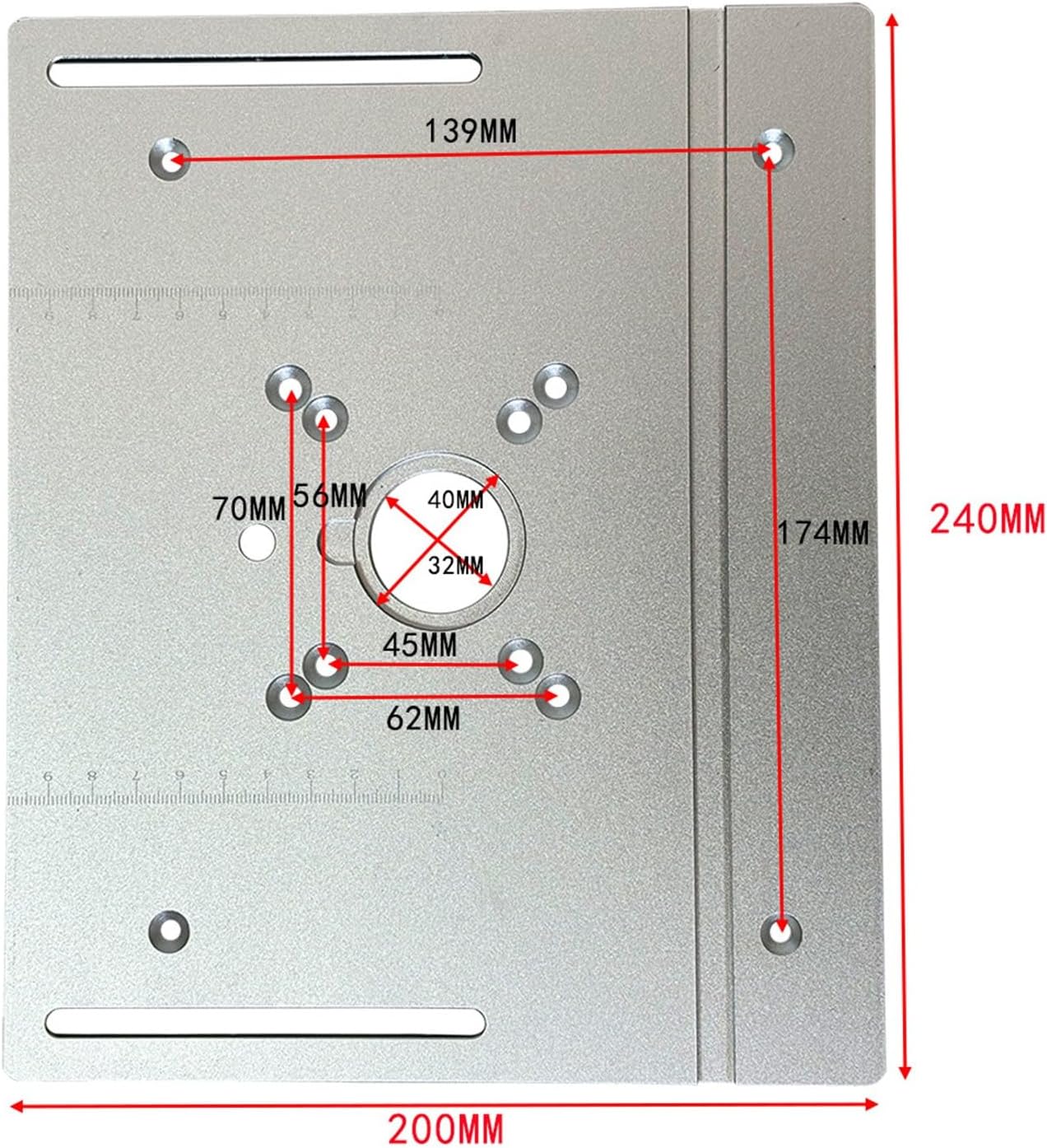 Accuracy Wood Router Lift Set for 64 66mm Motors Plunge Base Mechanism Aluminum Table Plate Woodworking Stations Woodworking Engraving Lift Tool