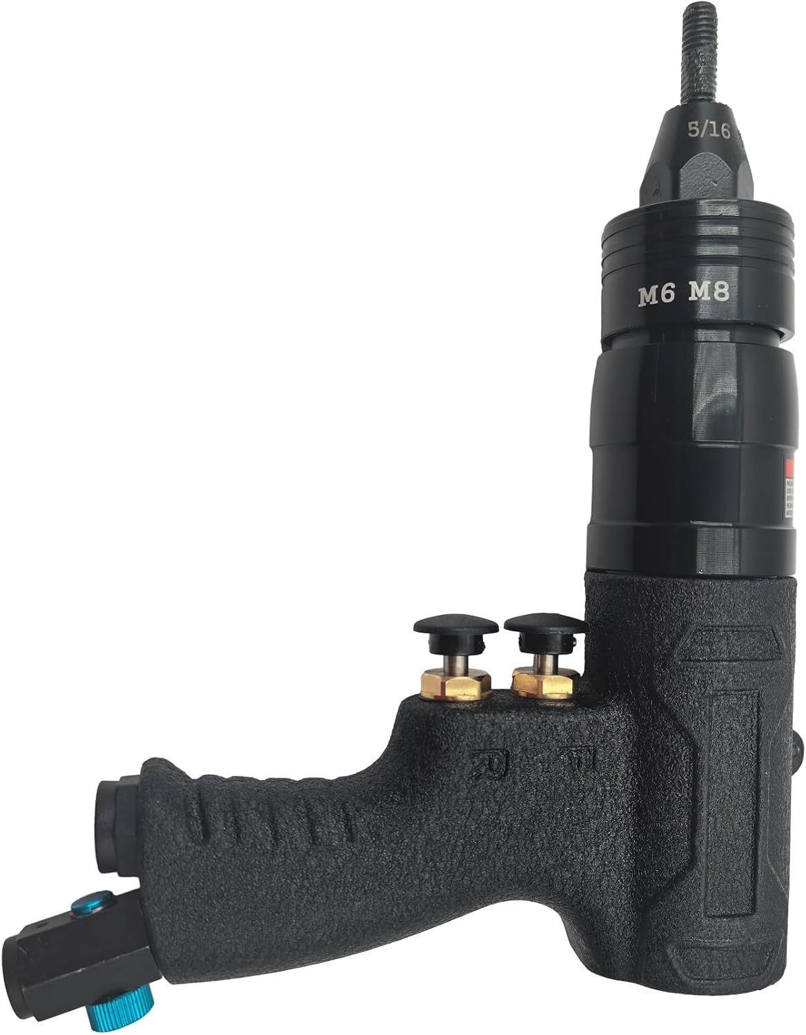 Air Rivet Nut Tool Kit, Pneumatic Pull Nut Setter with 1/4', 5/16' Mandrels for Sheet Metal Fastening Threaded Insert Installation