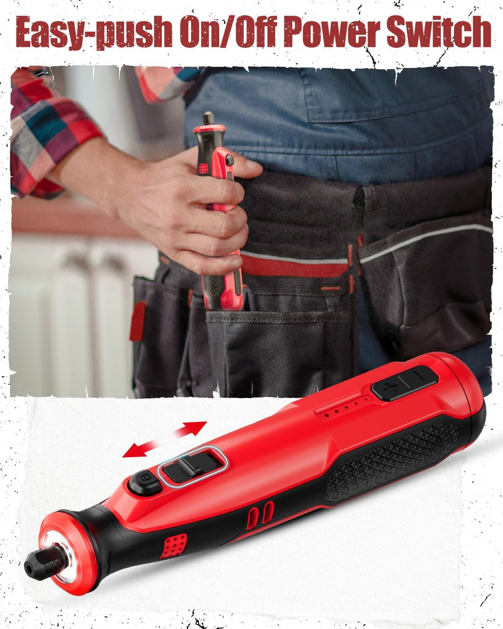 AVID POWER 6.5 Amp 1.25 HP Compact Router Tools Kit Bundle with 8V Cordless Rotary Tool