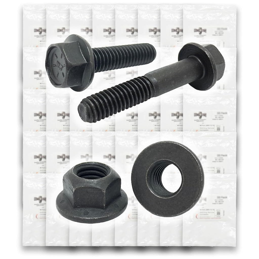 Grade 8 Hex Cap Flange Frame Bolt Black Phos & Locking Flange Nuts Assortment Kit - 351 Pieces!