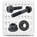 Grade 8 Hex Cap Flange Frame Bolt Black Phos & Locking Flange Nuts Assortment Kit - 351 Pieces!