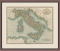 First Avenue Art & Framing Home Decor | Quality Framed Artwork | Interior Accents | Vintage Map of Italy - MAPS (26'x32')