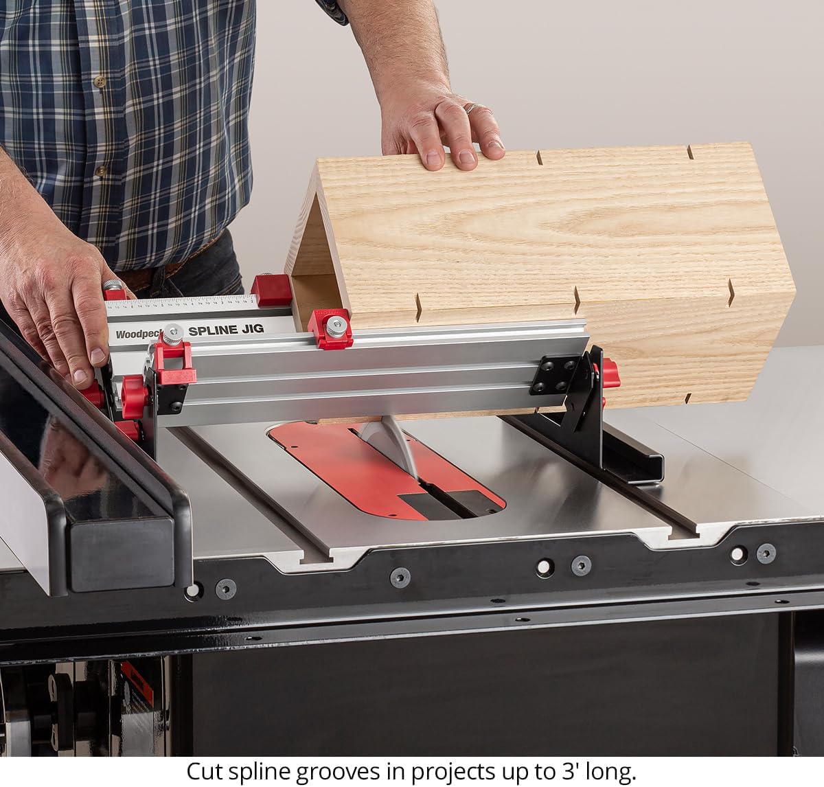 Woodpeckers Spline Jig, Router Table & Table Saw Jig for Dovetails & Miter Joints, Makes Joinery Strong & Attractive, Made in USA